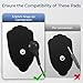 KingPavonini TENS Unit Electrode Pads, Compatible with Model B2501, SM9055, 3.5mm Snap Connection TENS Replacement Pads (20PCS)