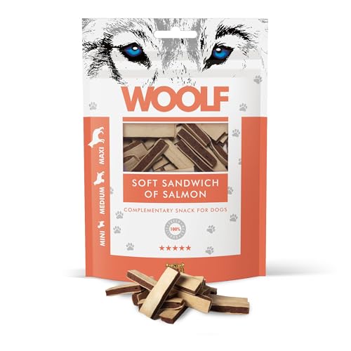 Woolf Snack per Cani Sandwich Salmone gr 100