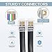 Volcora 5 Feet RJ11 / RJ12 Data Cable - Heavy Duty 6-Pins High-Speed Extension for Cash Register Drawer, Telephone, Modem, Fax, Printers, and More - Drawer Cable for Voice and Data (1)