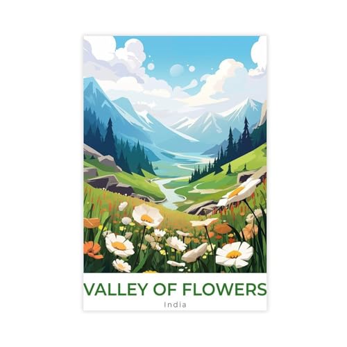 Impression sur toile vallée des fleurs pour habiller un mur vide