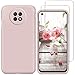 Produktbild N\C YiKaDa - Hülle Kompatibel mit Xiaomi Redmi Note 9T 5G + [2 Stück] Panzerglas Schutzfolie, Ultradünnes Weiches TPU Silikon Schutzhülle - Rosa