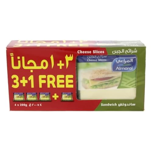 Almarai Cheddar Cheese Sandwich Slices 4 x 200g