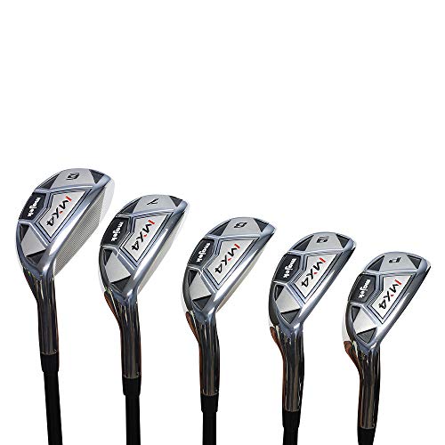 Men’s Majek MX4 Hybrid Iron Set, which Includes: #6, 7, 8, 9, +PW Senior Flex Right Handed Utility “A” Flex Clubs