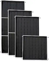 Placa Coletor Solar Inox Banho 150x100cm Ribsol