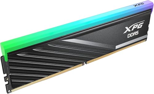 XPG Lancer Blade RGB DDR5 6000MHz Desktop Memory, 16GB, UDIMM, PC5-48000, 288-Pin, CL36, Black Heatsink