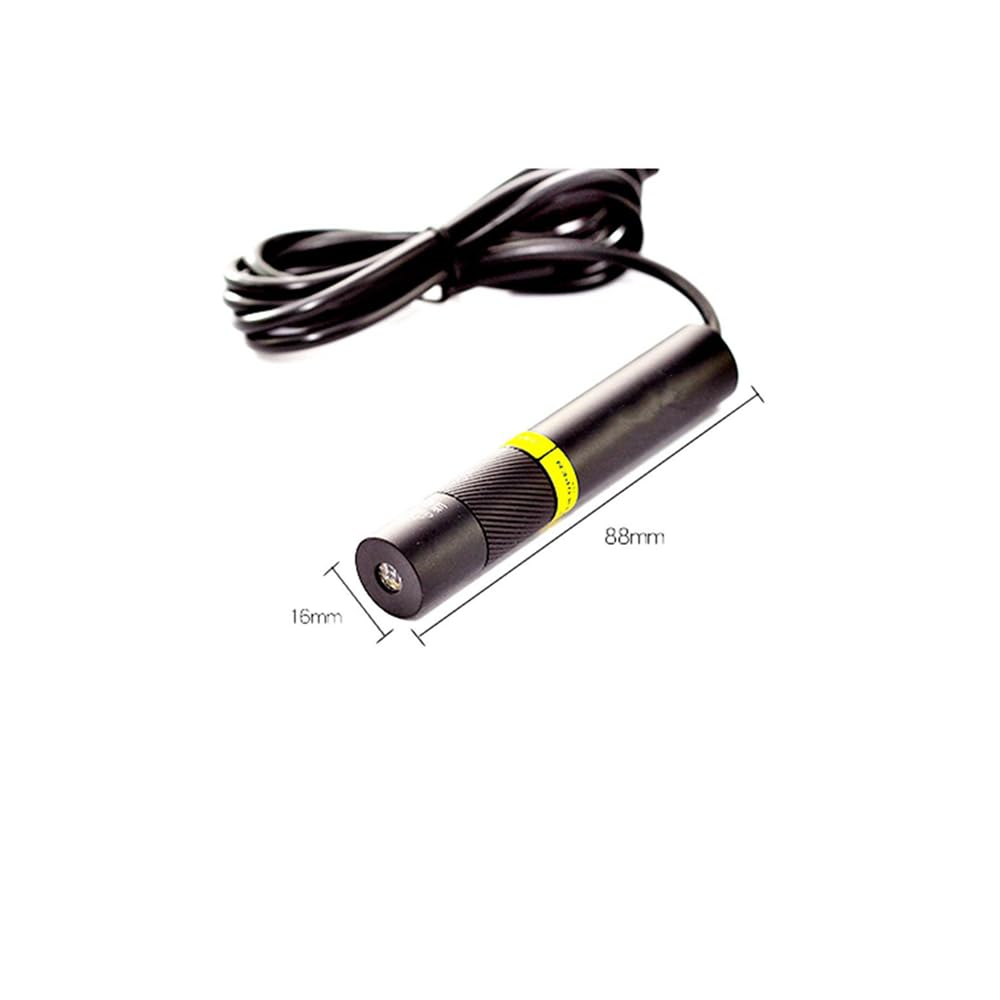 405nm Violet/Bleu Diode Laser 200mW 5V Réglable Laser Croisé Module W/16x88mm