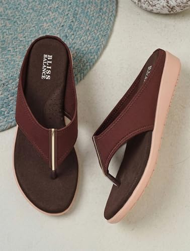 Image of Extra Soft Diabetic & Orthopedic Highcushioned Doctor Slippers|Flip-Flops Lightweight & Breathable Chappals|Comfortable Memory Foam Casual & Stylish for Women'sBB944
