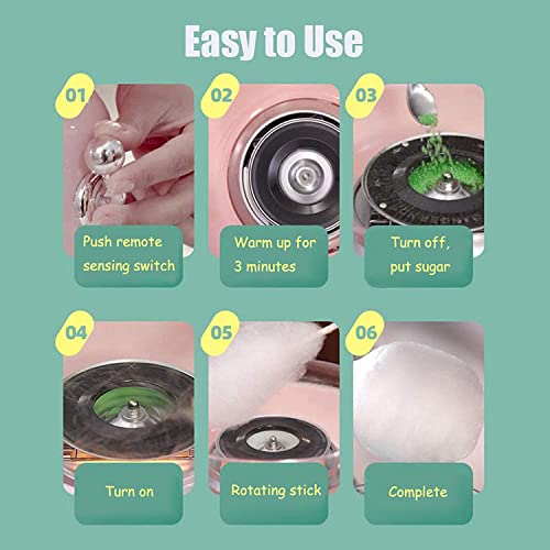 Cotton Candy Machine - Professional Floss Maker for Parties, Festivals, and Home Use - Easy Hard Sugar Candy Floss Maker - Image 4