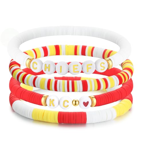 imani Gift for Football Fans K&C Bracelet Kansas City Cheerleader barcelet Inspired Game Day Party Decor Outfits
