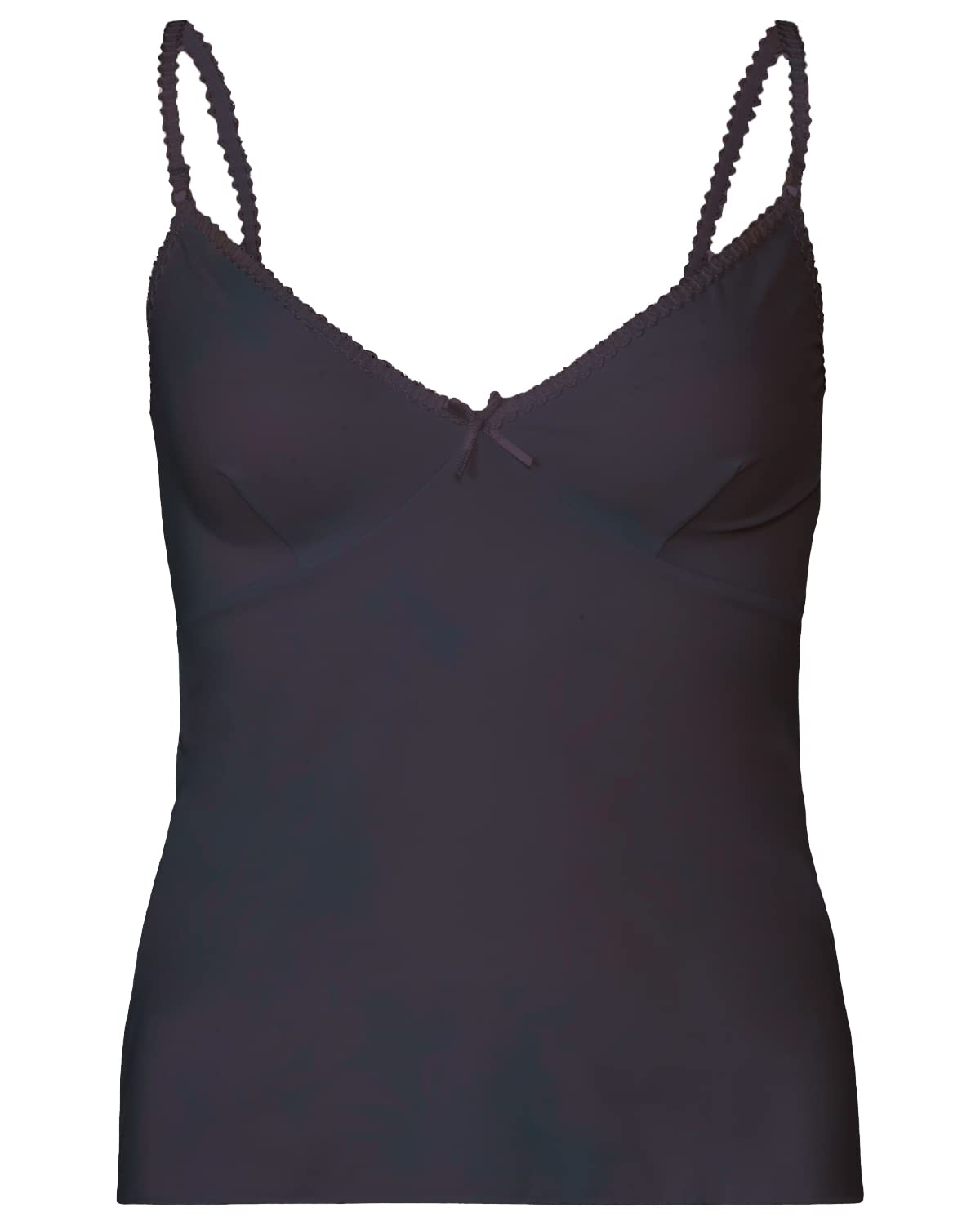 Slenderella Women's Black Gaspe Microfibre Camisole Gl2712 14