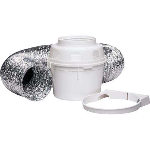 Image of Dundas Jafine TDIDVKZW Indoor Dryer Vent Kit with 4 inch x 5' Duct