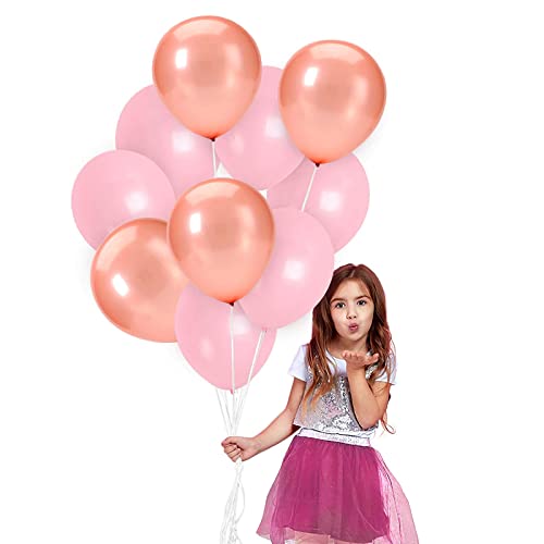 CEASELESLY globo rosa,globo de latex,globo de cumpleaños,100 globos,Globo de látex premium de grado helio de 12 "pulgadas,para decoración de fiestas, suministros o decoración de guirnaldas de arco Cover