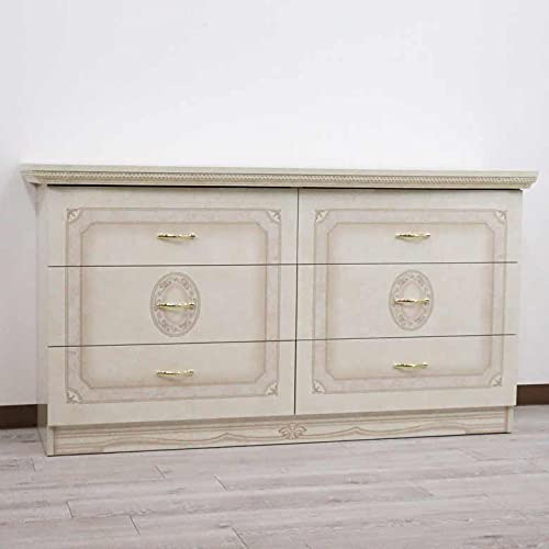 Amazon｜サルタレッリ アマルフィ ワイドチェスト 6引出 ドレッサー