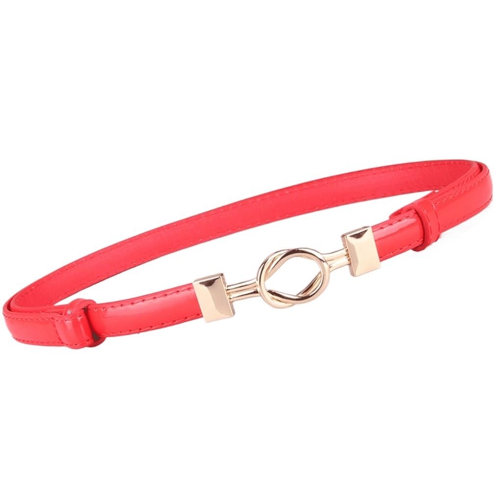 Womens Belt with Loop Buckle Adjustment Belt Womens Versatile Dress Decoration Thin Belts