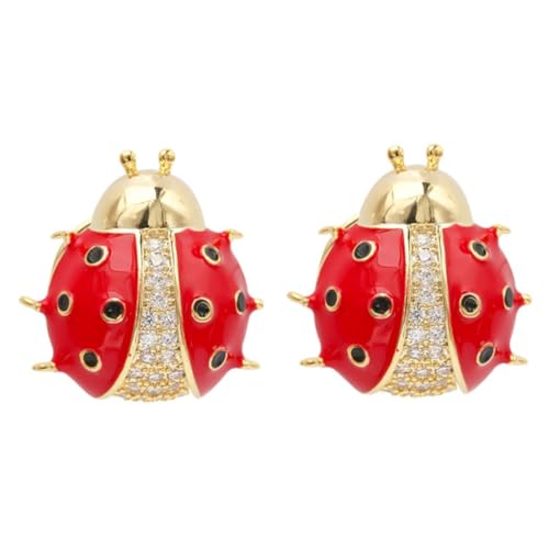 Brooches rhinestone anti-glissement pour cardigan et boucles d'oreilles dorées 2-en-1
