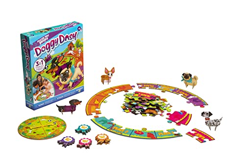 Puzzle Play Games — Doggy Dash — Juego de mesa 3 en 1 miniatura 4