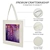 VstaDank Abstract Purple Weeping Flower1 Canvas Tote Bag with Handles Extremely Sturdy Reusable Shopping Bag Lightweight Foldable Cotton Cloth Grocery Bags Magic Aesthetic Tote Bag for Women Travel #4