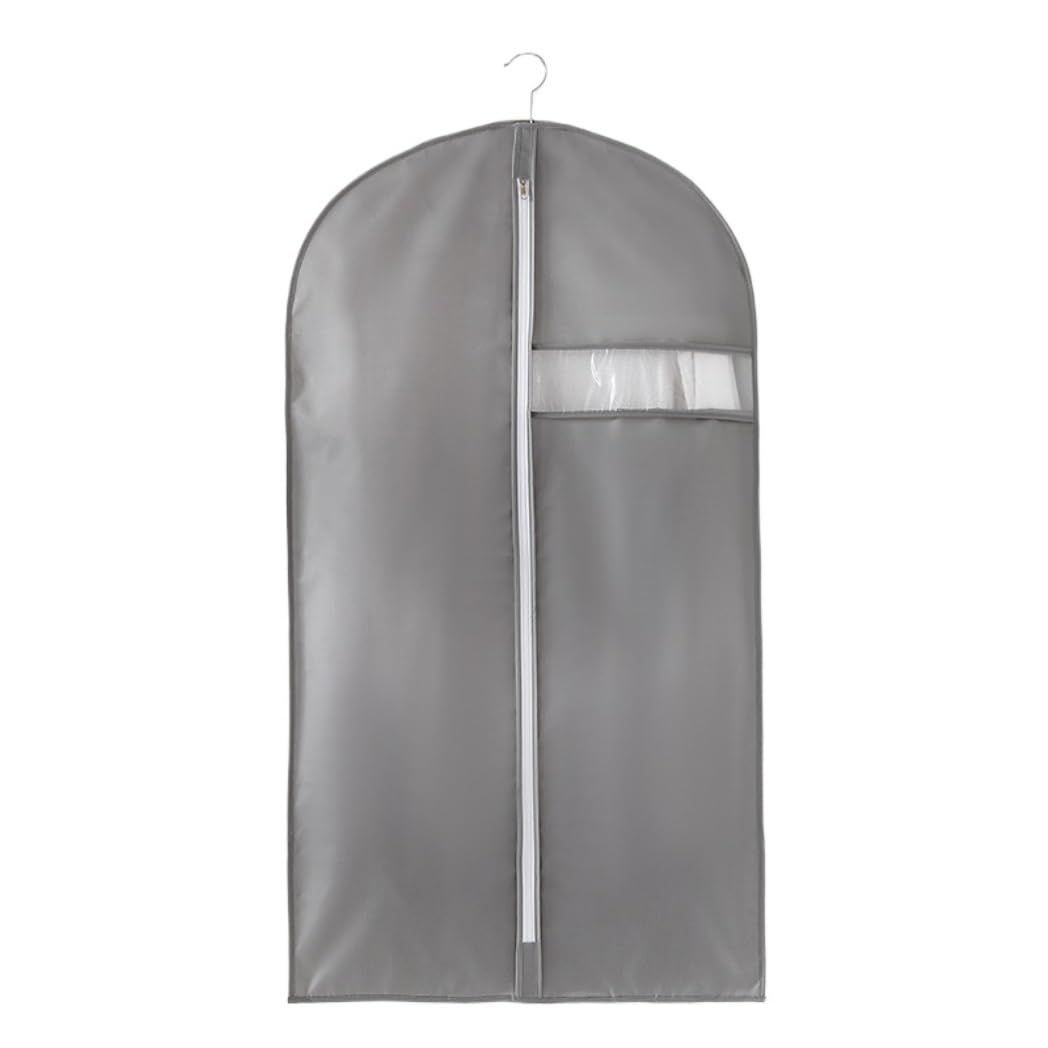 Bolsa de Traje Antipolvo Paquete De 5 Portatrajes Plegables No Tejidos con Ventana Transparente Portatrajes para Abrigo Y Vestido Fundas de Ropa Antipolvo (Color : B, Size : 58 * 105cm)