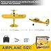 VOLANTEXRC RC Plane Trainer Sport Cub 3CH Remote Control Airplane with Prop Saver, 6-Axis Gyro Stabilizer & 3 Modes to Fly, Radio Controlled Aircraft RTF for Beginners, Kids and Adults (400mm,Yellow)