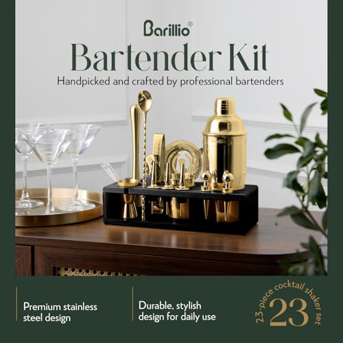 Bartender kit Black Stand Gold Tools…