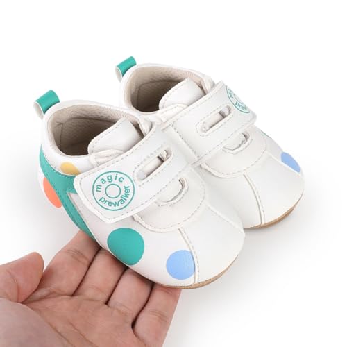 Image of Baby Boys Girls Sneakers Toddler Non-Slip Soft Rubber Sole First Walking Shoes Infant Newborn Crib Dress Shoes