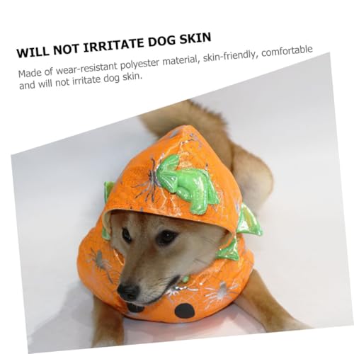 Disfraz Halloween Calabaza para Perro Pequeño Naranja miniatura 5