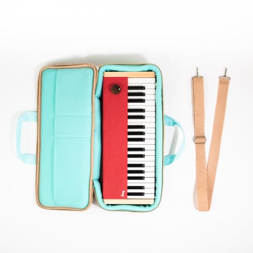 Image of Loog digital piano - portable keyboard for beginners with musician grade sound, MIDI over USB-C rechargeable musical educational instrument (Loog piano bundle)