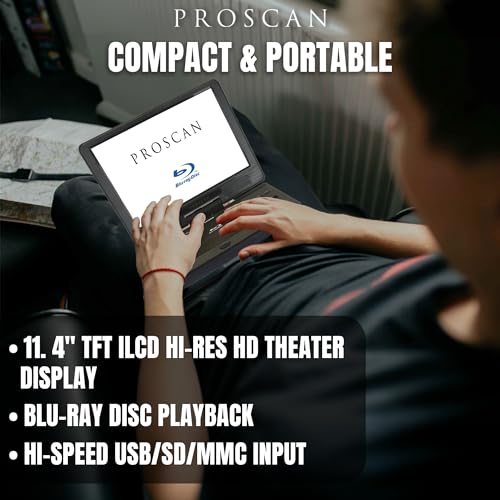 Sylvania SDVD1187 11.4-Inch 720P Portable Blu-Ray, Dvd, Cd, Usb, Sd Multi Media Player High Resolution Hd  thumb #6