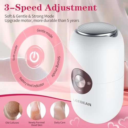 foot callus removerdermawave electric foot file callus remover for feet2025 upgraded professional foot scrubber pedicure tools for dead skinadjustable speed feet file grinder for skin and calluses