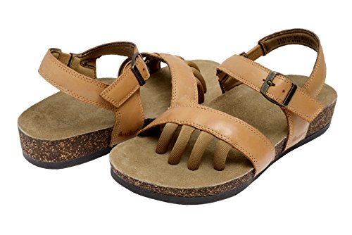 Wellrox Women's Santa Fee-Maddie Taffy Casual Sandal 6
