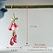 WLWDBY Handmade Pomegranate Seed Earrings - Unique Handcrafted Pomegranate Flower Design, Nature-Inspired Jewelry, Artistic Earrings for Women, Perfect Gift for Nature Lovers
