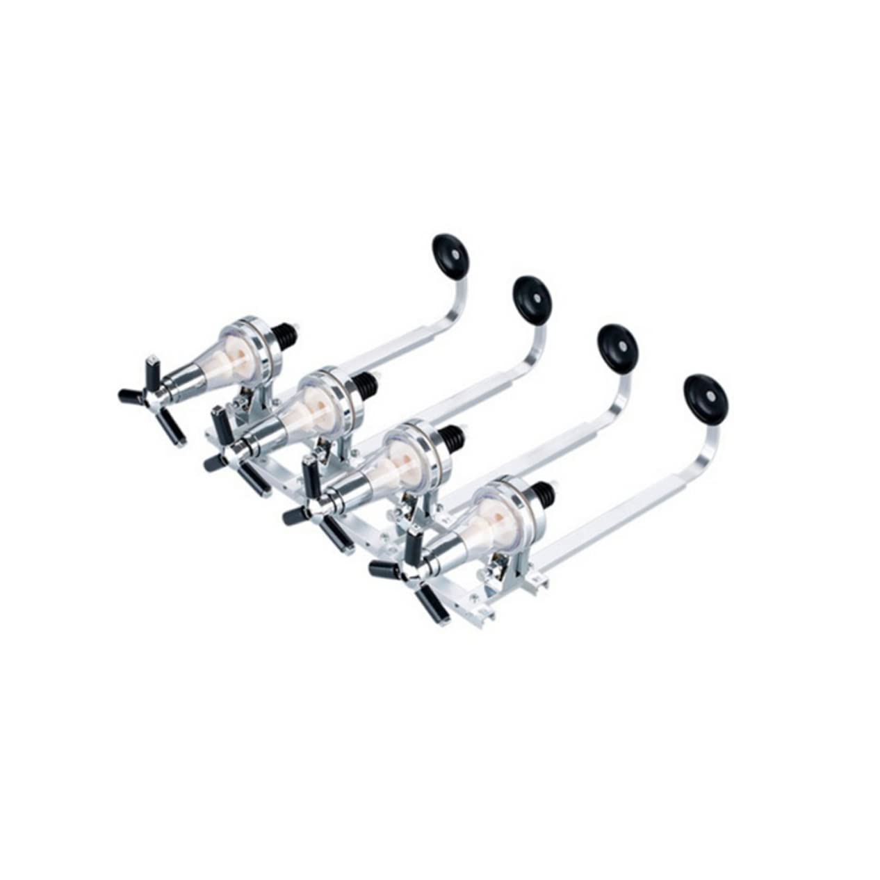 Cabilock Multiple Drink Dispenser 4-bottle Liquor Wall-mounted Stand Aluminum Alloy Leakproof Beer Wine Ideal for Diy Drinking