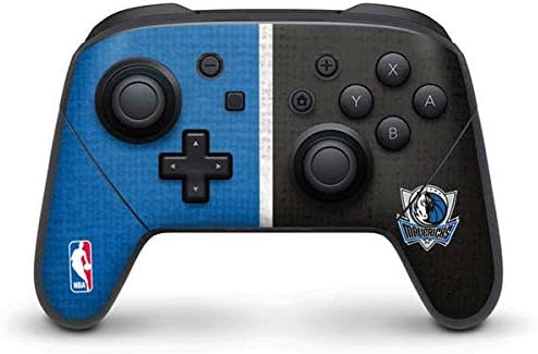 Skinit Decal Gaming Skin Compatible with Nintendo Switch Pro Controller - Officially Licensed NBA Dallas Mavericks Hardwood Classics Design