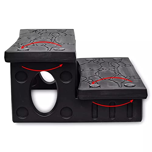 vidaXL whirlpooltrap, zwart - Image 4