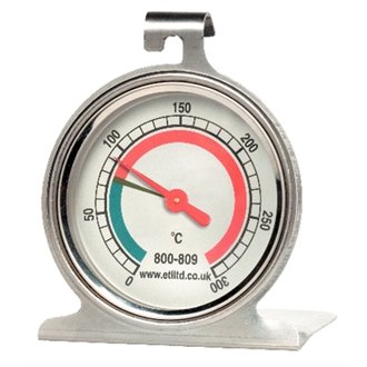 Stalwart J205 Thermometer Suitable for Ovens or Hot Cupboards, Silver