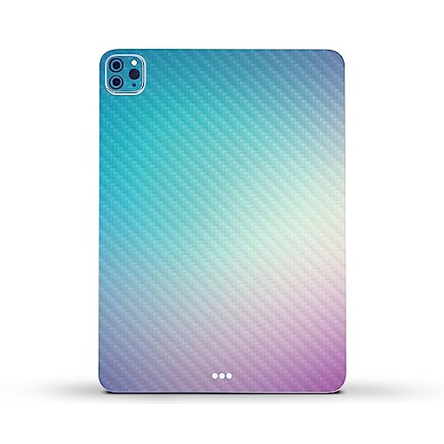 Image of MightySkins Carbon Fiber Skin Compatible with Apple iPad Pro 11 inch M2 4th Gen (2022) Full Wrap Kit - Vivid Fog | Protective, Durable Textured Carbon Fiber Finish | Easy to Apply | Made in The USA