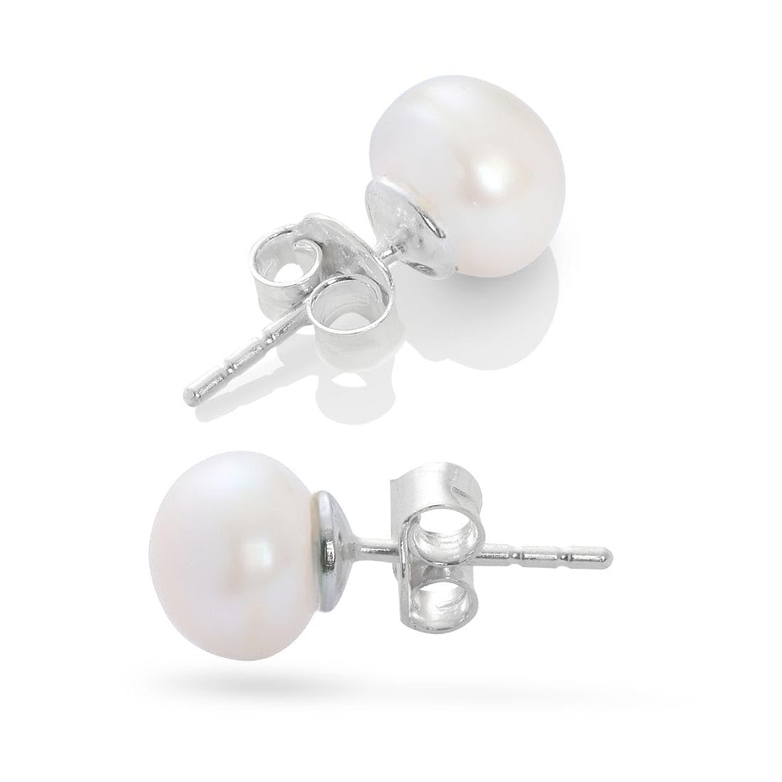 PUSHYA 925 Sterling Silver Pearls Studs Earrings Gifts for Women & Girls with BIS Hallmarking (B0CYTHVNMW) Amazon Price History, Amazon Price Tracker