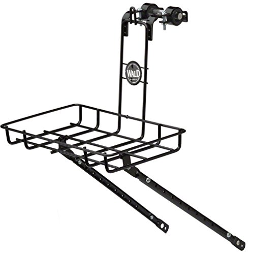 Wald Small Multi-Fit Front Basket & Rack Combo (Black)