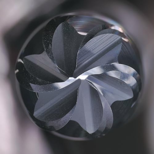 Image of Tools Carbide End Mills,6 Flute Square Milling Cutter,High Helix Angle for High Hardness Steel Finshing Milling Processing - 3 /8 Shank (3 /8-4.5 inch 1PCS)