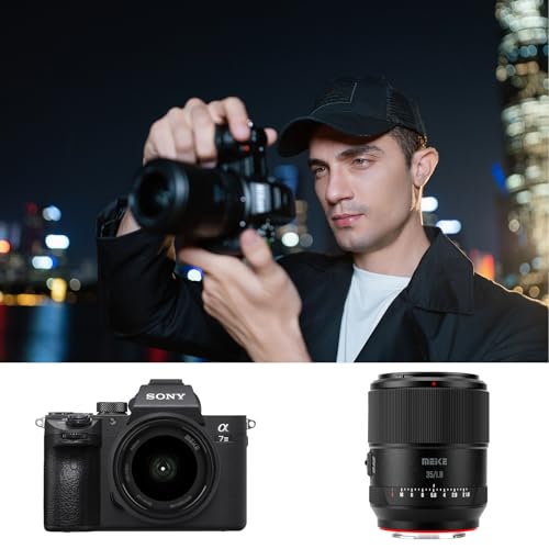 Image of Meike 35mm F1.8 Full Frame AF STM Lens Wide Angle Auto Focus Fixed Prime Portrait Lenses for Sony E Mount Mirrorless Cameras A9 A9II A7III A7II A7RII A7 A7R3 A7R4 A7IV A7C A7CII A7SIII