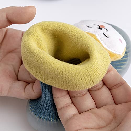SLENDIPLUS Meia pantufa macia infantil borracha meninas sapatos de bebê meias de malha meninos sola