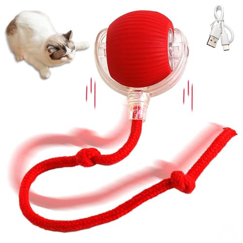 CLOVERSS® Pelota para Gatos, Juguetes para Gatos, Juguete Interactivo para Gatos, Pelota Eléctrica para Gatos, Juguetes con Movimiento para Gatos,Juguete Gato, Juguetes para Gatos, Juguetes Perros