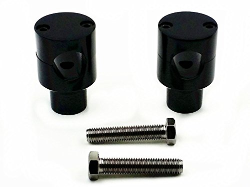 Guidon Riser 25mm noir pontets de précision pour corriger la posture