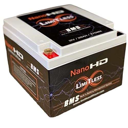 Limitless Lithium Nano-Hd Motorcycle/Power Sports Battery 28Ah Full Bms - Perfect For Audio And Accessories #TOP3