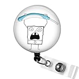 Me Hoy Minoy Badge Reel – Funny DoodleBob ID Clip for Nurses, Hospital Staff, Long-Term Care, Geriatrics, Medical Assistant, Aides, CNA Gift, Sponge Meme Badge