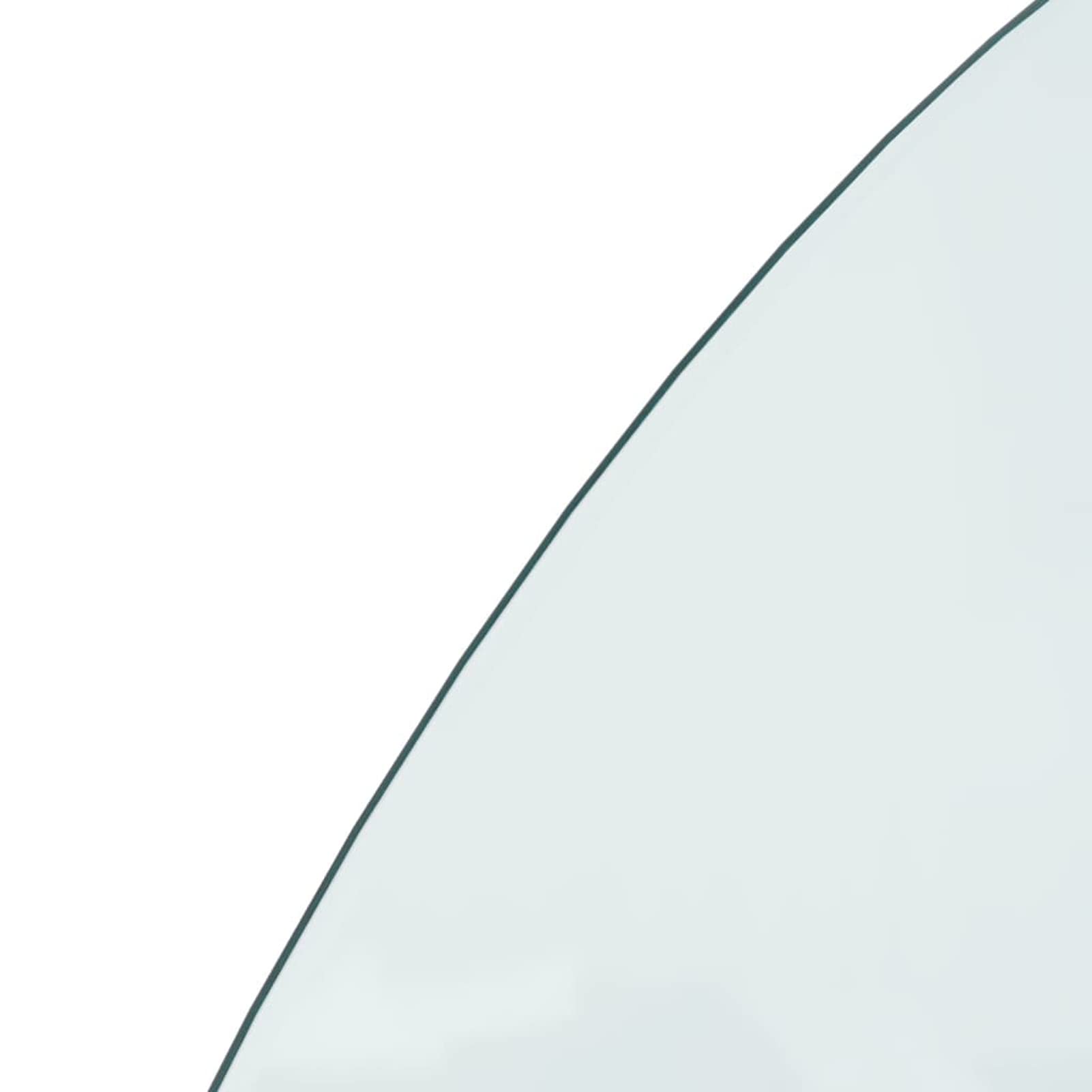 Placa de cristal para chimenea, semicircular, 1200 x 600 mm, protector de suelo para parquet y superficies laminadas, base de estufa resistente a altas temperaturas, cubierta de suelo de vidrio
