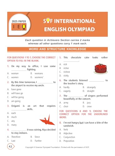 Image of MTG International English Olympiad (IEO) Workbook Class 4 - Chapter-wise MCQs with Achievers Section - SOF Olympiad Books For 2026-27 Exam