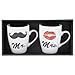 Produktbild MR & MRS Kaffeebecher Set Kaffeetassen Valentinstag Tassen Kaffee Kussmund Bart (1 x 2er Set)