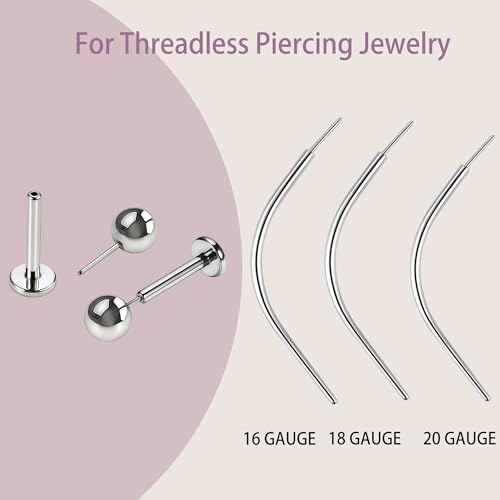 Piercing Taper and Piercing Ball Grabber Tool Kit 14G 16G 18G and 20G Piercing Taper Insertion Tools for Flat Back Internal, External, Threadless Piercing Jewelry4