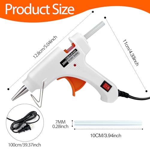 image for SHJADE Mini Hot Glue Gun, Hot Melt Gun with 30 Glue Sticks for Arts Cr